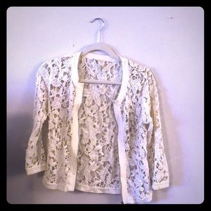 Crocheted blazer